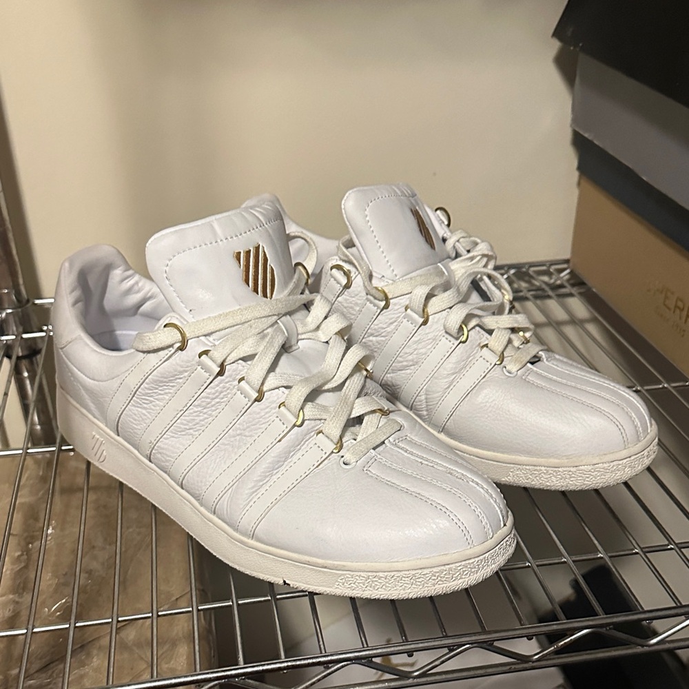 K-Swiss Classic White Leather Sneakers
